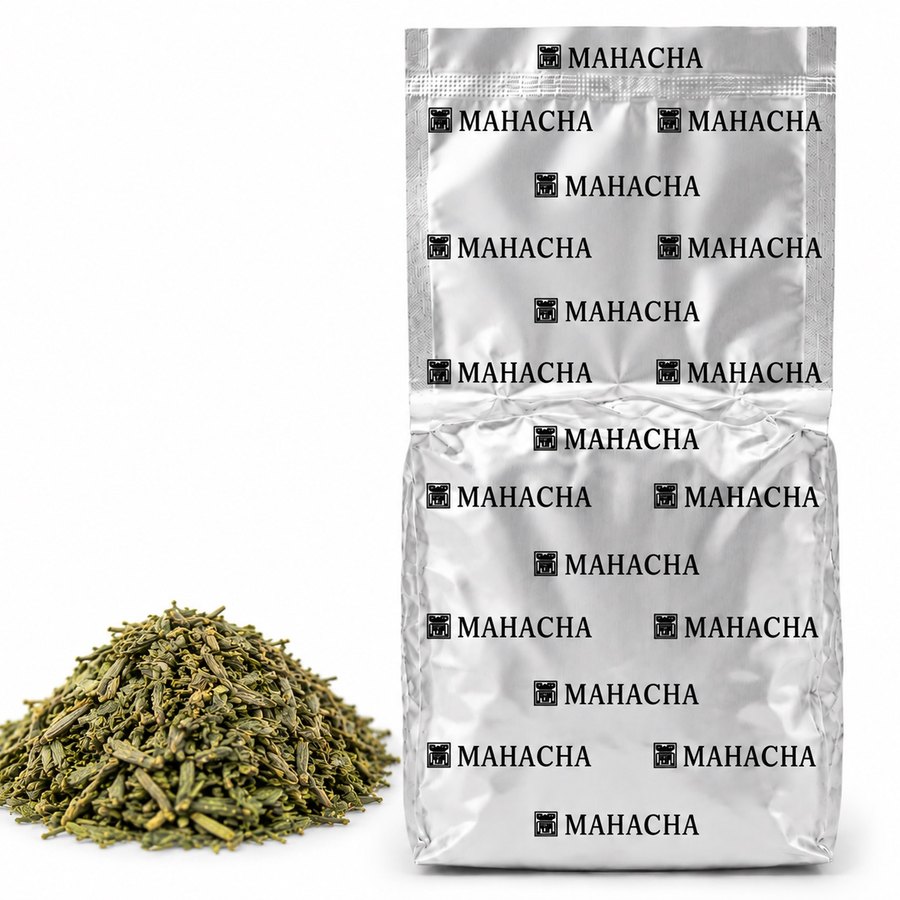 Peppermint — loose leaf blend beside its sealed refill pouch